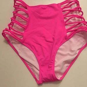 Vs Pink High Waisted Bikini bottoms
